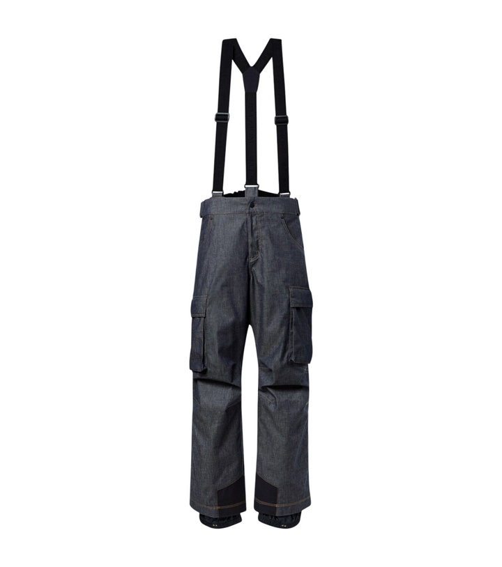 Photo: Moncler Grenoble Denim ski salopettes