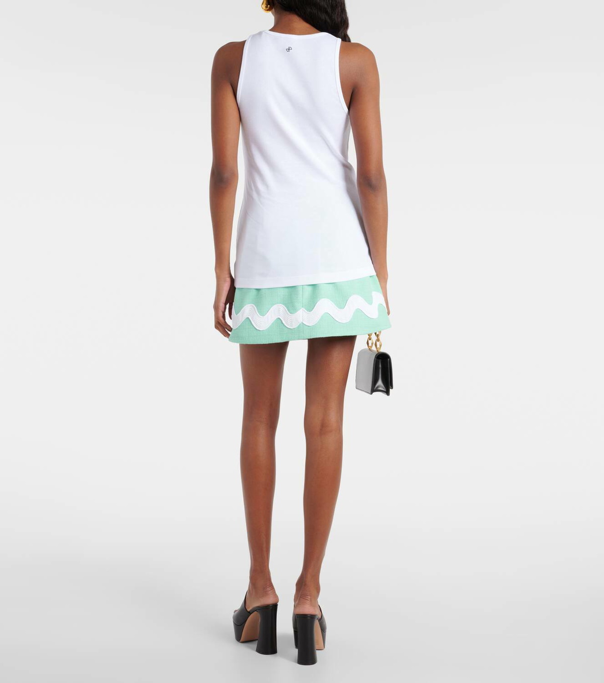 Patou Logo cotton jersey tank top