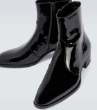 Saint Laurent - Wyatt patent leather ankle boots