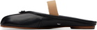 Maison Margiela Black Tabi Elastic Band Mule Flats
