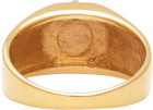 Ernest W. Baker Gold & Black Stone Ring