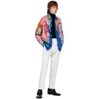 Versace Multicolor Painting Shirt Jacket