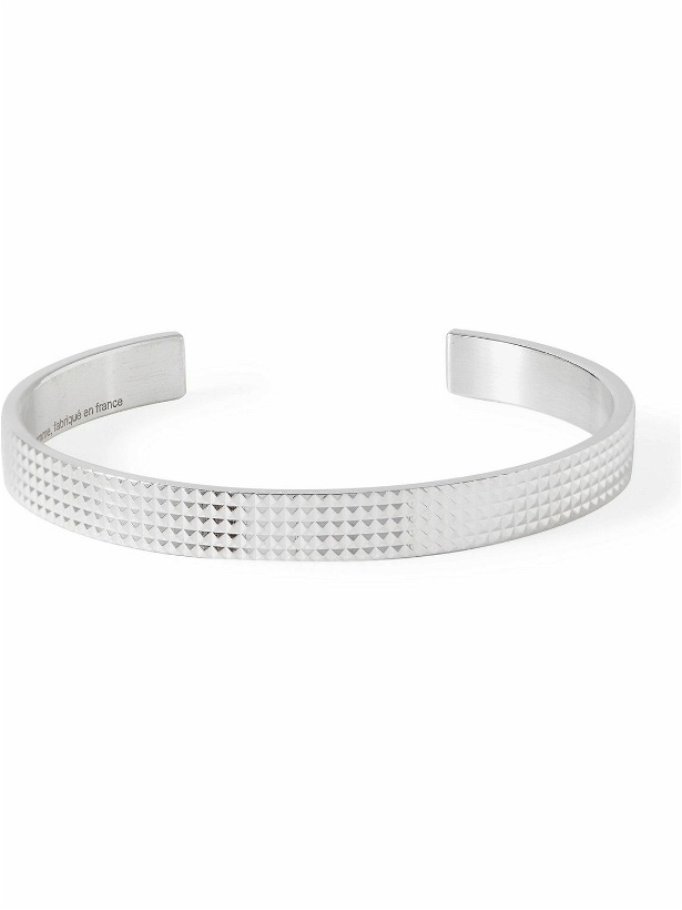 Photo: Le Gramme - Le 23g Pyramid Recycled Sterling Silver Cuff - Silver