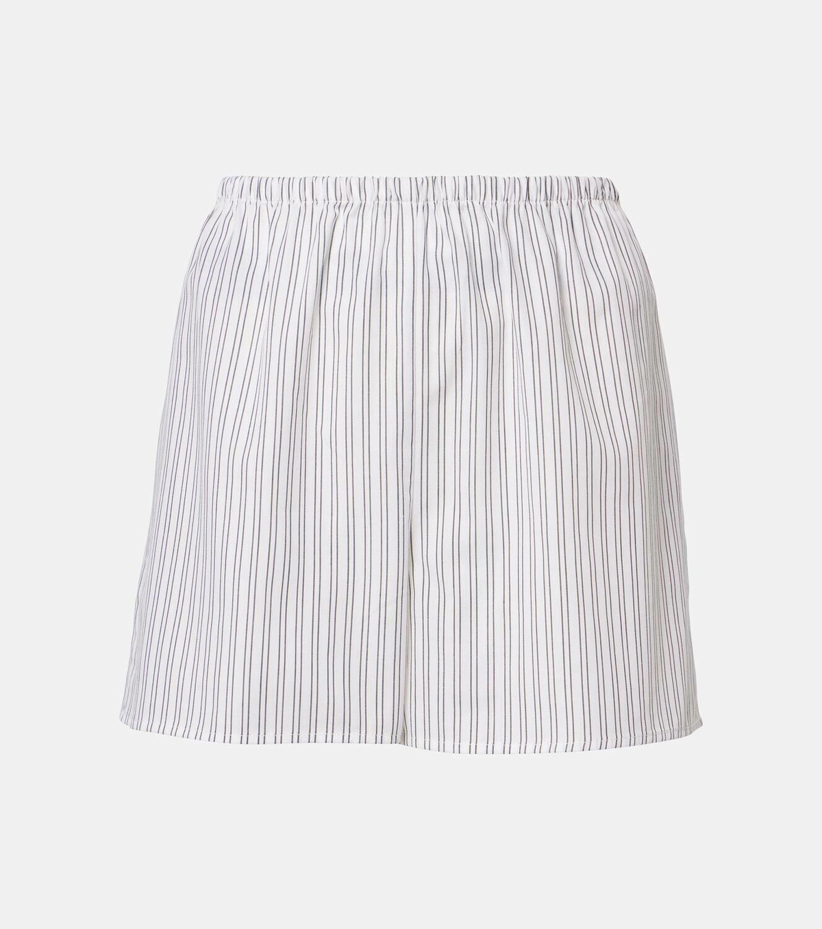 Asceno Cairo striped cotton-blend shorts