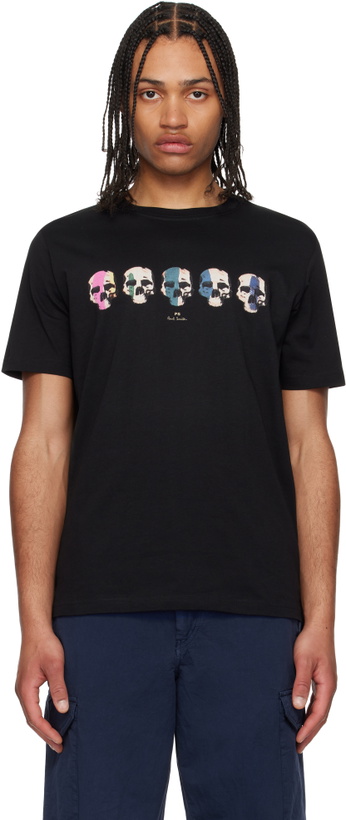 Photo: PS by Paul Smith Black 'Skulls' Print T-shirt