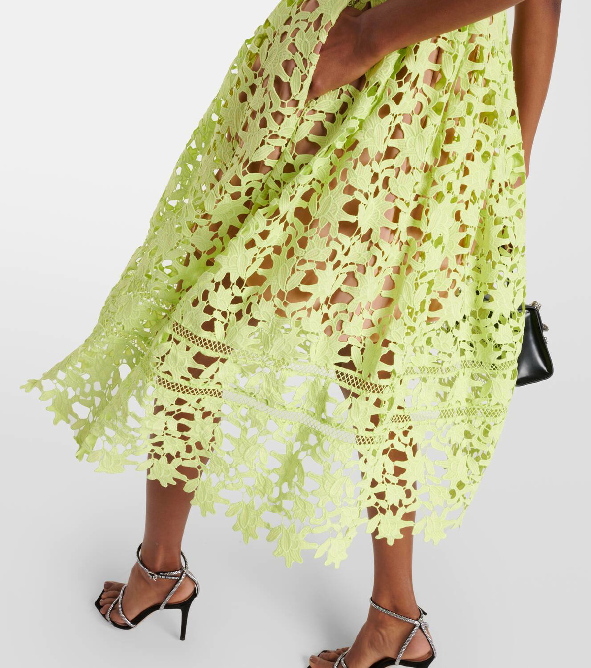 || SALE || Self-Portrait >> Azaeleaドレス in イエロー Self-Portrait Azaelea lace midi dress Self-Portrait