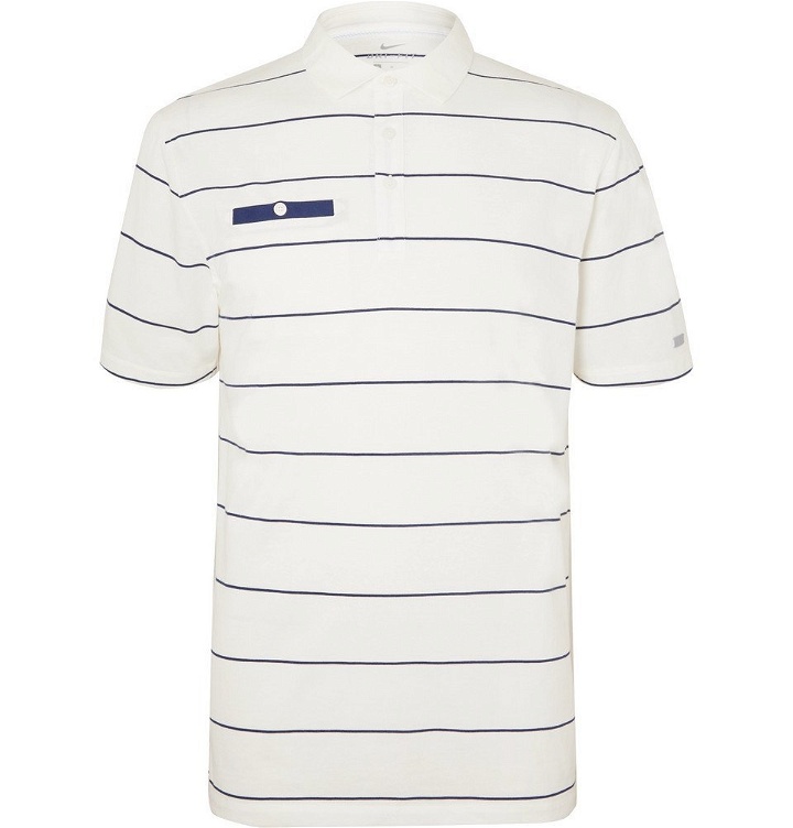 Photo: Nike Golf - Player Striped Dri-FIT Golf Polo Shirt - White