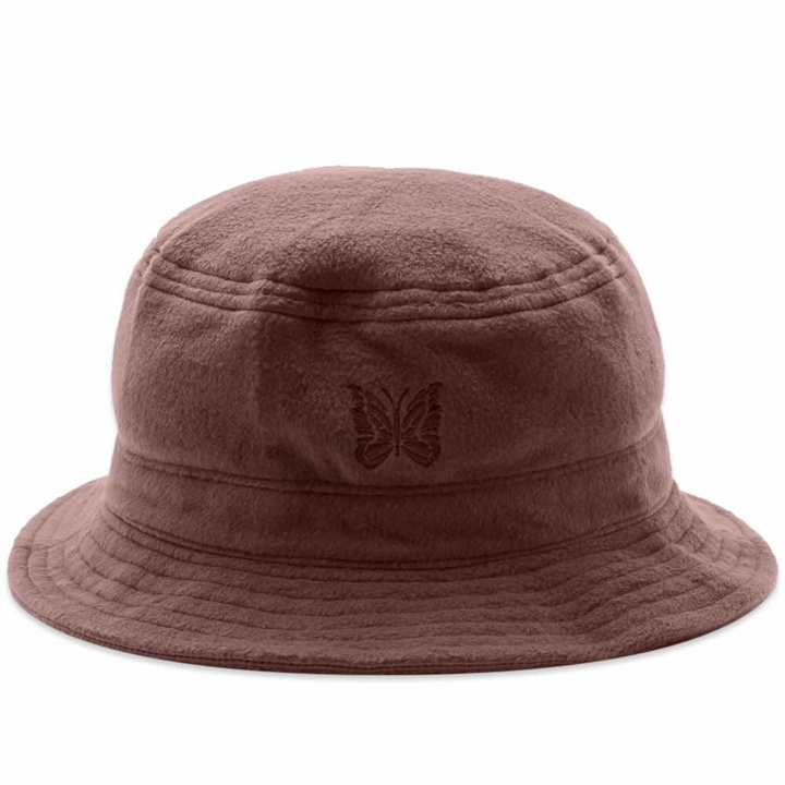 Photo: Needles Men's Poly Fleece Bucket Hat in Brown