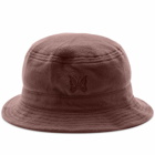 Needles Men's Poly Fleece Bucket Hat in Brown
