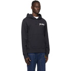 Helmut Lang Navy Glowcore Standard Hoodie