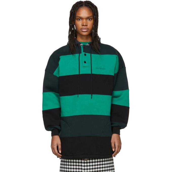 Photo: Balenciaga Green and Black Patchwork Hoodie