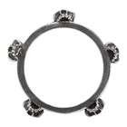 Luka Sabbat x Monini Silver Skinny Plain Skull Ring