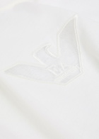 Emporio Armani Panelled Logo Cotton T-shirt Cream