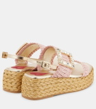 Roger Vivier Espa 60 raffia platform sandals