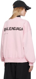 Balenciaga Pink Crewneck Sweatshirt