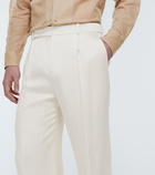 Saint Laurent Flared crêpe satin pants