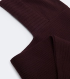 Yves Salomon Ribbed-knit wool and cashmere hood
