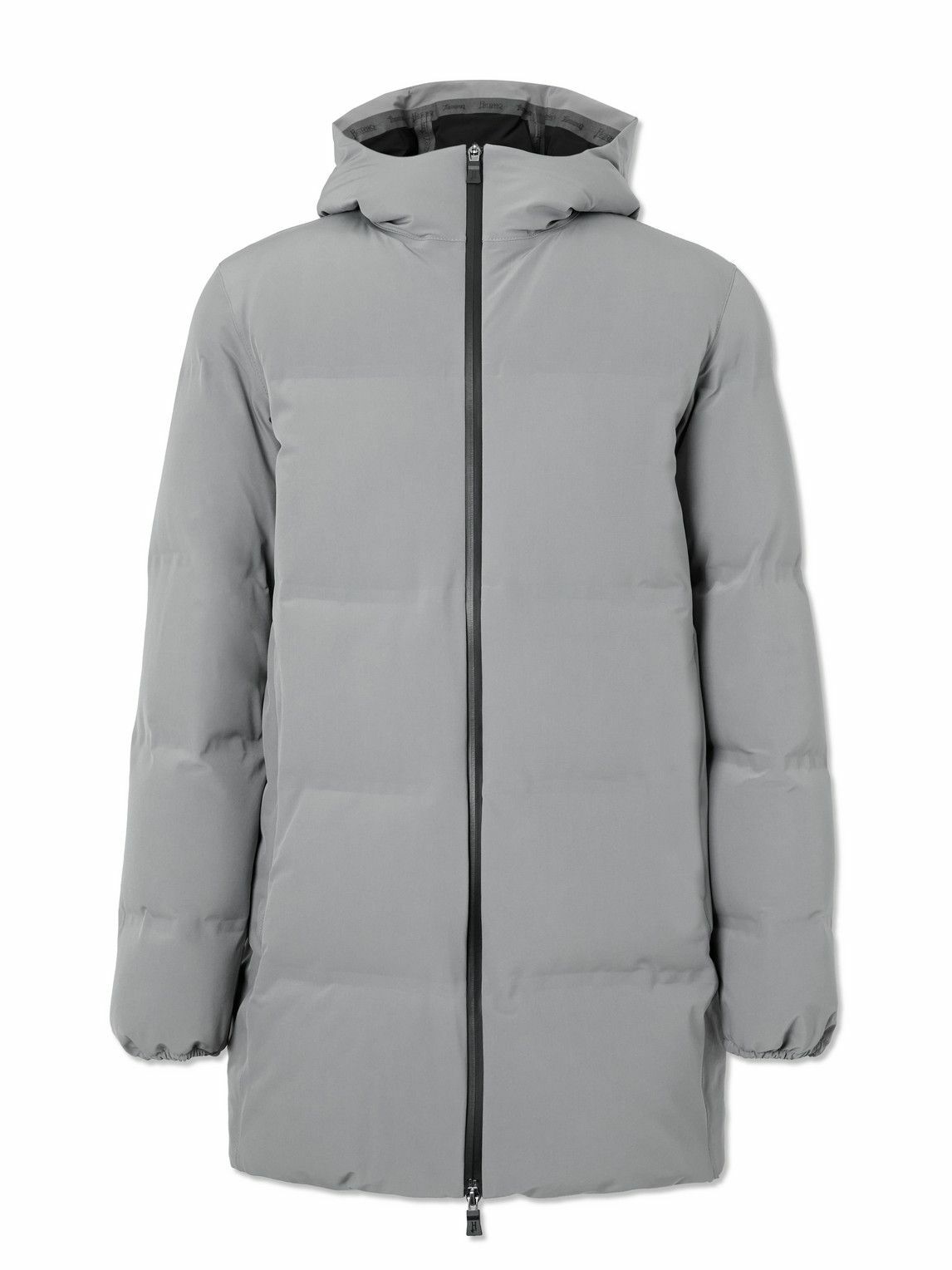 Herno Laminar - Quilted Shell Hooded Down Parka - Gray