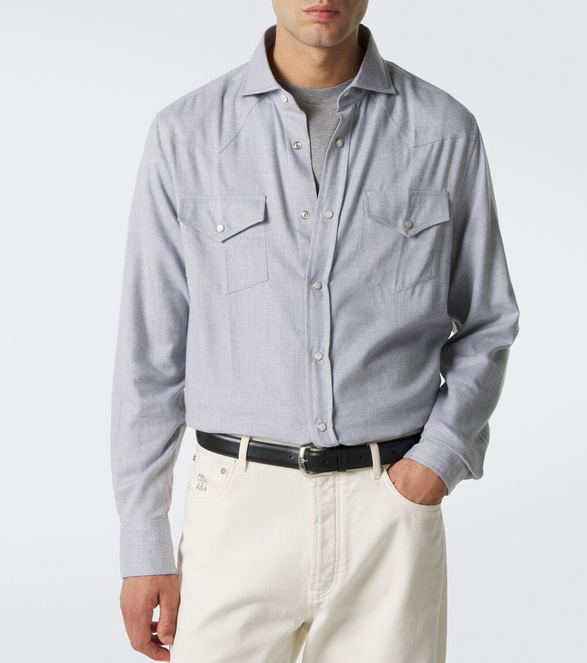 Brunello Cucinelli Cotton-blend shirt