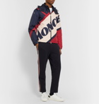 Moncler - Slim-Fit Logo-Print Shell Hooded Down Jacket - Blue