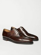 John Lobb - City II Burnished-Leather Oxford Shoes - Brown