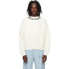 Palm Angels Off-White Neck Logo Sweatshirt