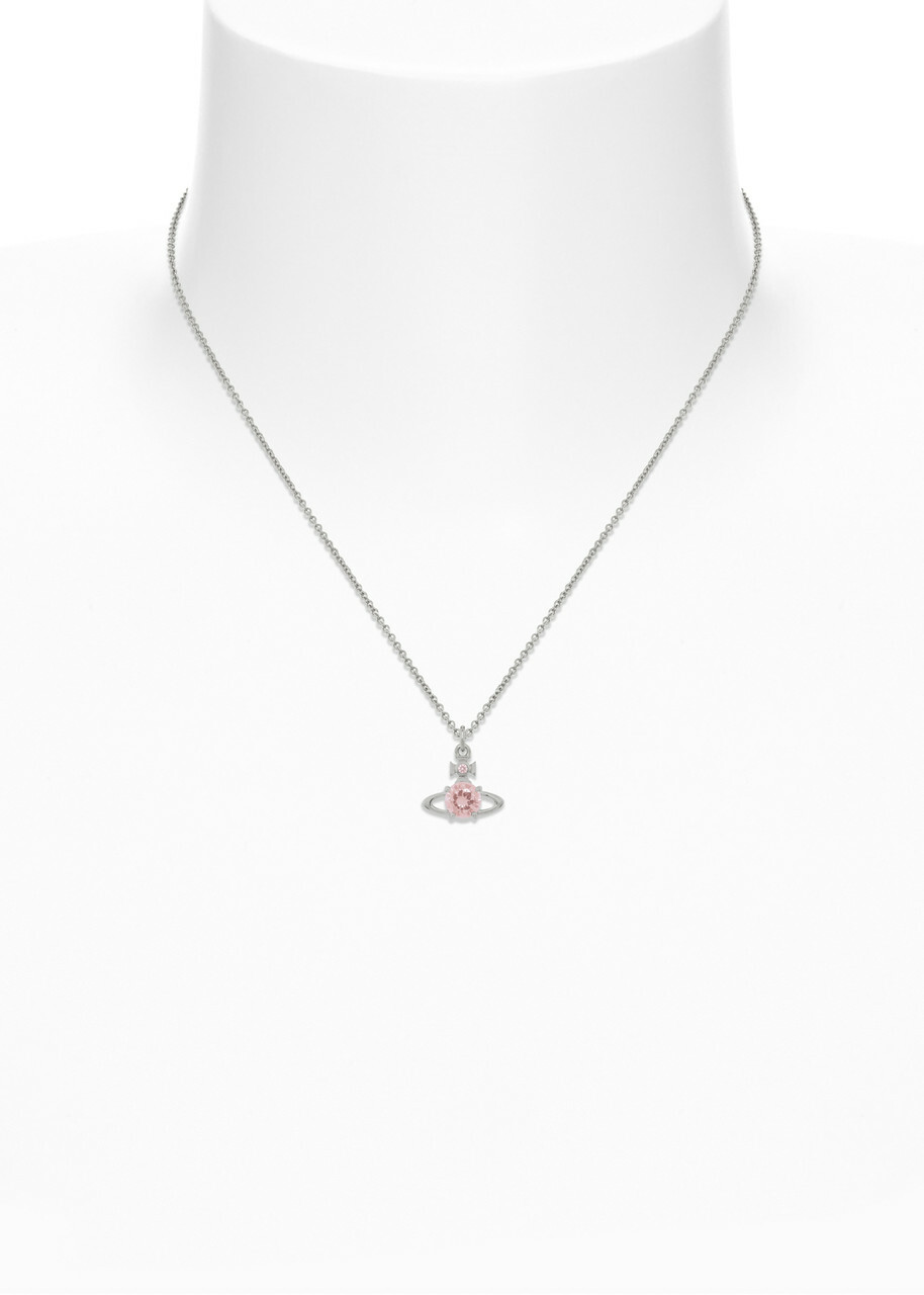 Vivienne Westwood Reina Crystal-embellished orb Necklace - Pink - One Size