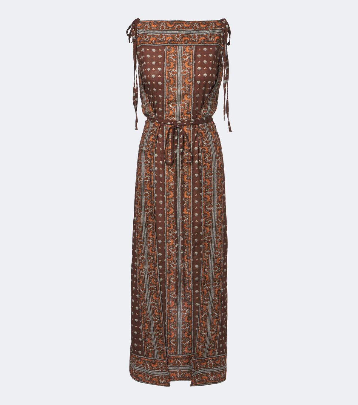 Dôen Amarante printed cotton voile midi dress