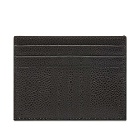 Thom Browne Pebble Grain Leather Four Bar Double Sided Cardholder