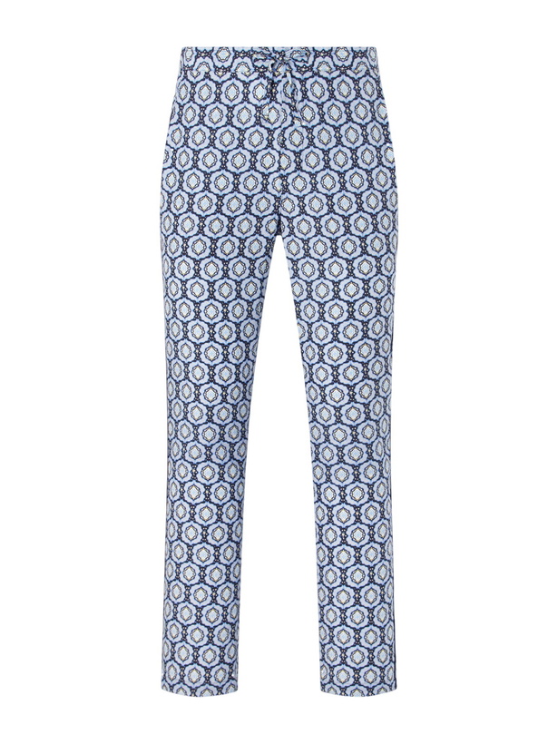 Photo: Orlebar Brown - Alfred Straight-Leg Printed Lyocell-Satin Trousers - Blue