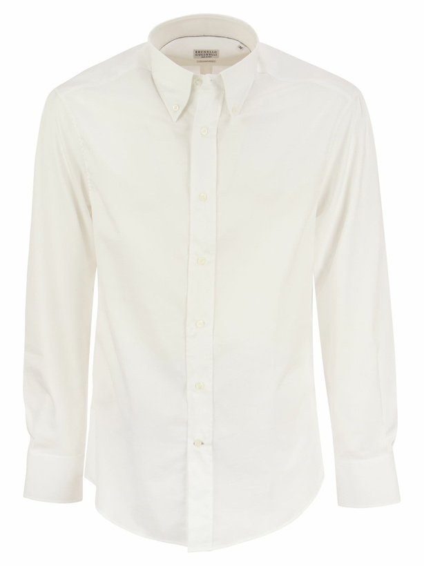 Photo: Brunello Cucinelli Twill Shirt Button Down