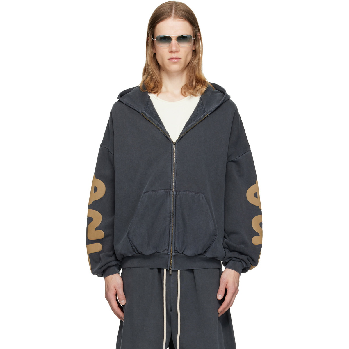 Fear of God ESSENTIALS Gray 90's Zip-Up Hoodie