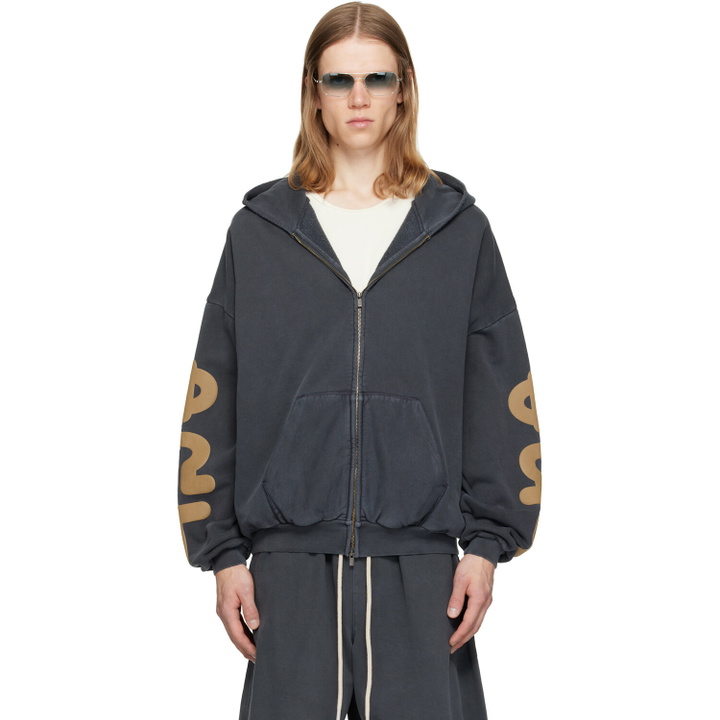 Photo: Fear of God ESSENTIALS Gray 90's Zip-Up Hoodie