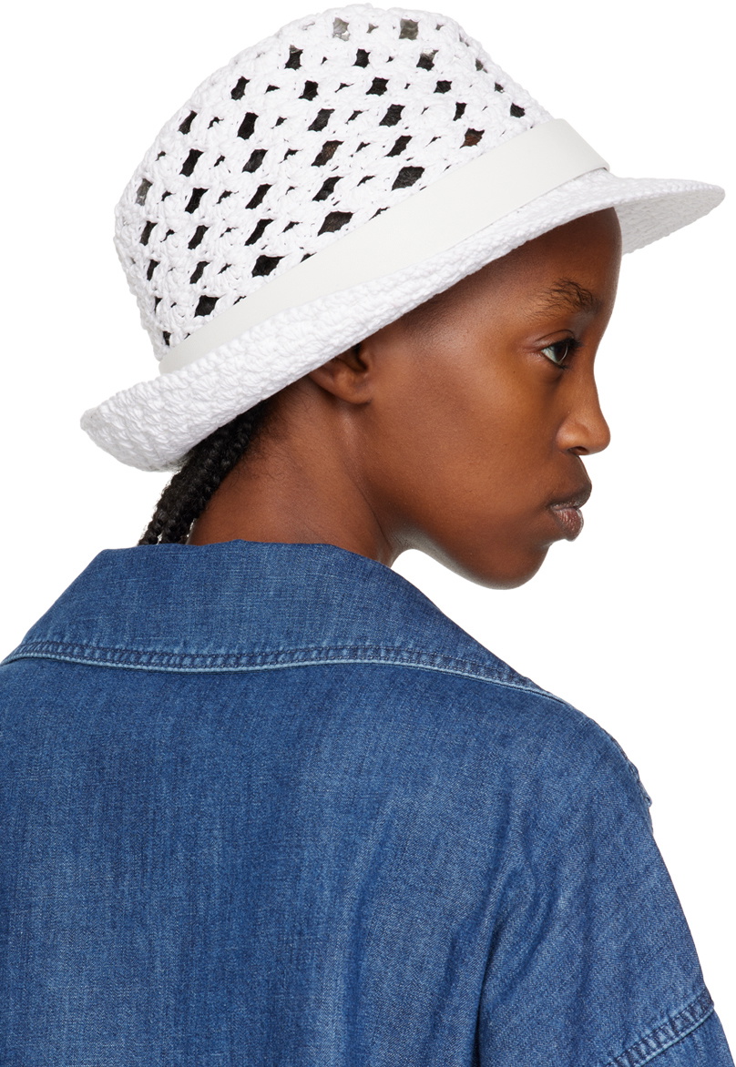 Valentino Garavani White VLogo Beach Hat Valentino Garavani display picture 2