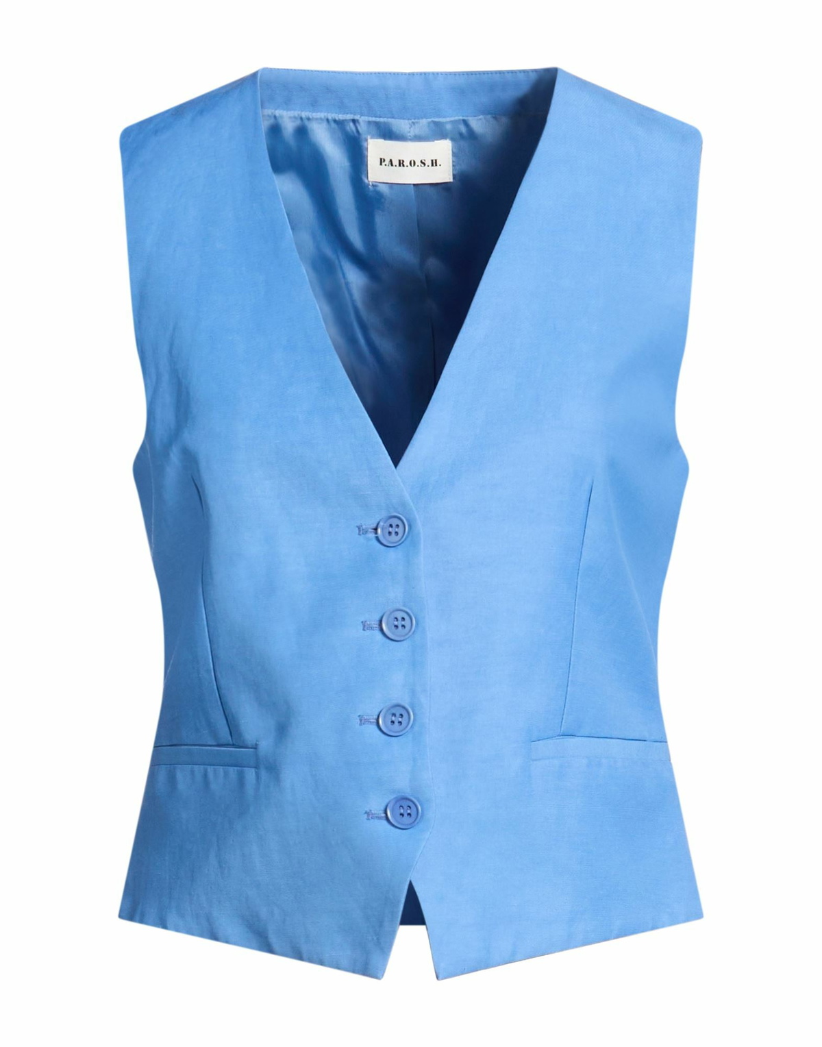 P. a.r. o.s. h. Womens Tailored Vest Azure