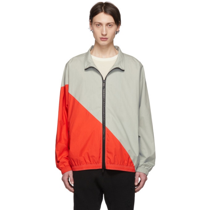 Photo: Unravel Grey and Red Cotton Motion Windbreaker Jacket