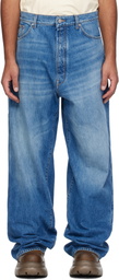 B1ARCHIVE Blue Wide Leg Jeans