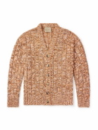 Federico Curradi - Ribbed Mulberry Silk Cardigan - Orange
