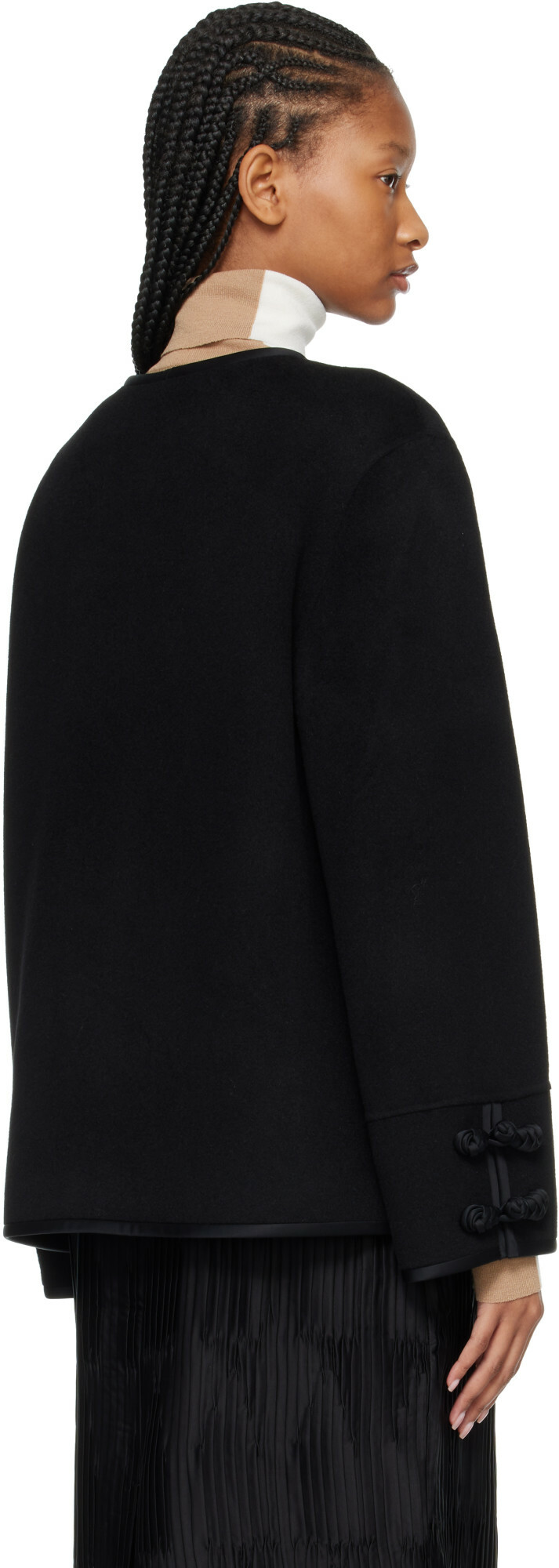 Róhe Black Double-Faced Pankou Jacket