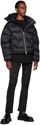 HELIOT EMIL Black Quilted Down Jacket