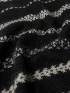 Marant - Amory Striped Mohair-Blend Sweater - Black