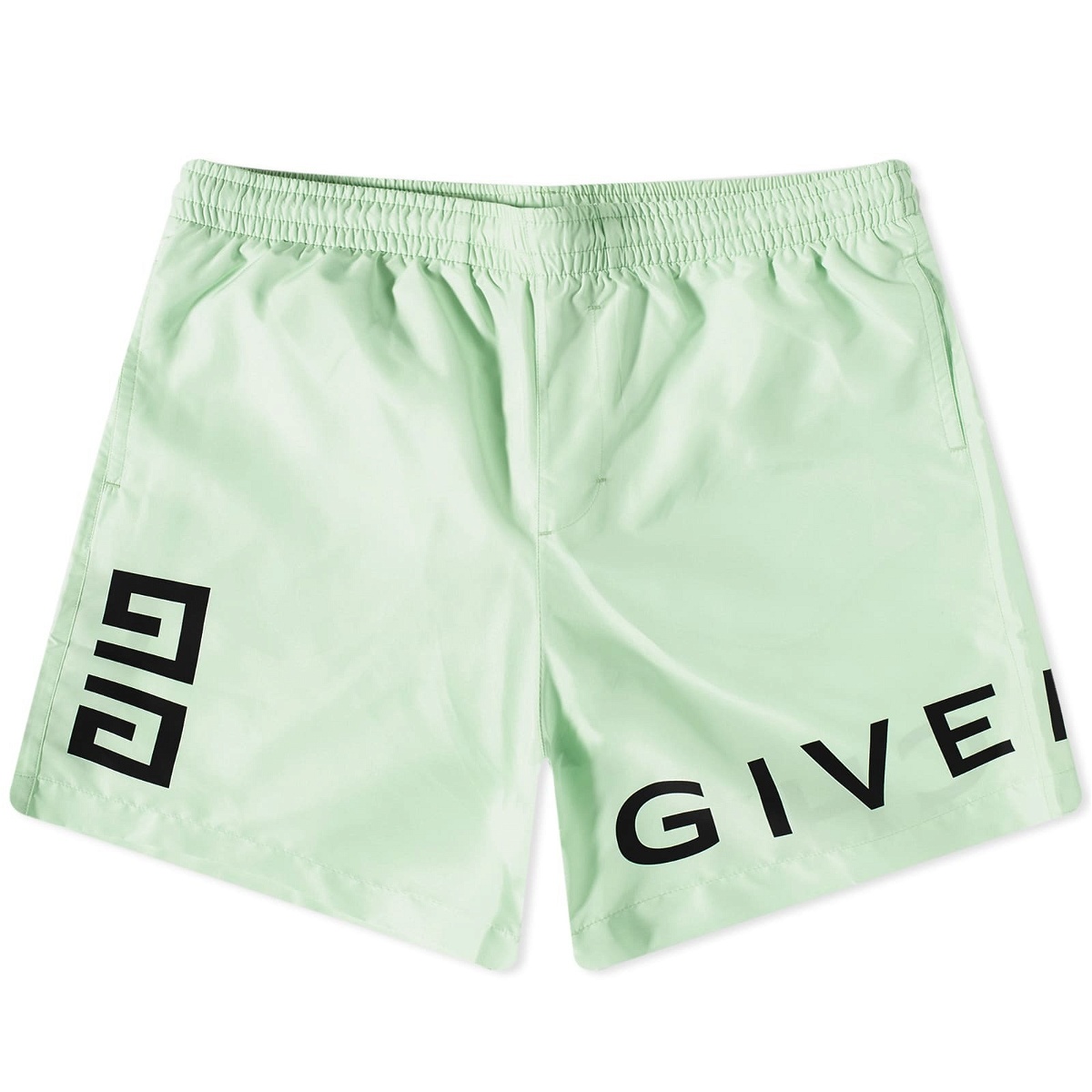 Givenchy Men's 4G Long Logo Swim Short in Mint Green Givenchy