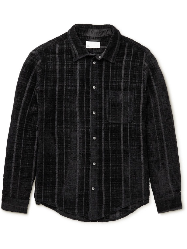 Photo: 4SDesigns - Chenille-Jacquard Overshirt - Black