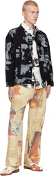 KidSuper Black Collage Faces Denim Jacket
