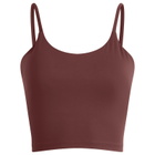 Adanola Women's Ultimate Tank Bra Top in Burgundy