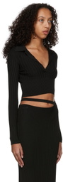 Anna October Black Sandra Knitted Polo