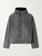 A.PRESSE - Hooded Cotton-Canvas Jacket - Gray