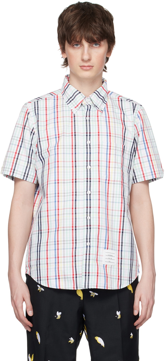 Thom Browne Multicolor Cotton Pattern Shirt