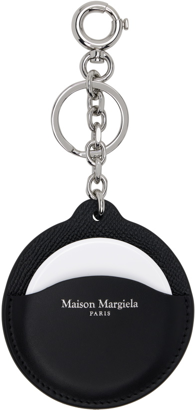 Photo: Maison Margiela Black Logo Mirror Keychain