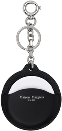 Maison Margiela Black Logo Mirror Keychain